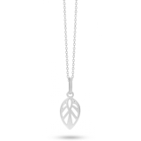 SPIRIT ICONS Leaf Kette 45cm silber