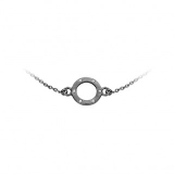 SPIRIT ICONS Wheel Armband silber grau rhodiniert