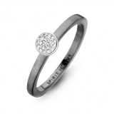 SPIRIT ICONS Opus Ring silber grau rhodiniert