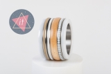 iXXXi Ring 12mm white Ceramic/Wood