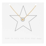 Star on giftcard (Star Ø 1cm)