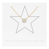 Star on giftcard (Star Ø 1cm)