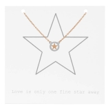 Star on giftcard (Star Ø 1cm)