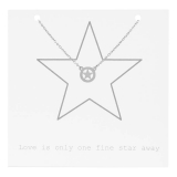 Star on giftcard (Star Ø 1cm)