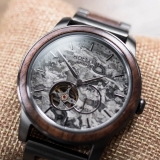 Holzkern Automatik Chicago (Walnuss/Marmor)