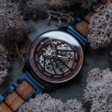 Holzkern Automatik Cobalt (Walnuss/Blau)